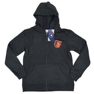 Baltimore Orioles MLB Youth Boys Full Zip Hoodie Sweatshirt w/Pockets NWT